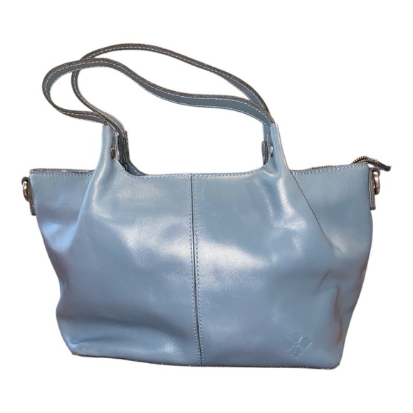 Patricia Nash NWOT Dusty Blue Leather Satchel & Crossbody.Style P126506 P 12